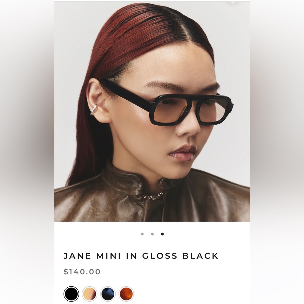 Black Chunky Cat-Eye Sunglasses